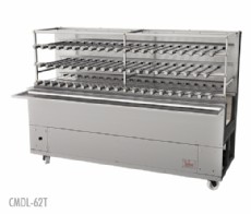 Módulo Rotativo sem coifa, 65 espetos, 3 galerias