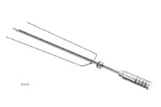 Triple stainless steel skewer for whole chicken