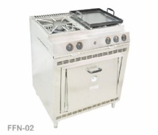 2 double burner stove, plate and oven