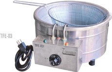 Tacho fritador elétrico (óleo) 2000W - cesto redondo - 3 litros de óleo