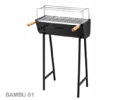 Manual Charcoal Grill for Wooden Sticks