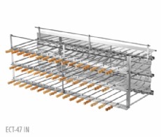 Industrial Line - Triple charcoal masonry barbecue